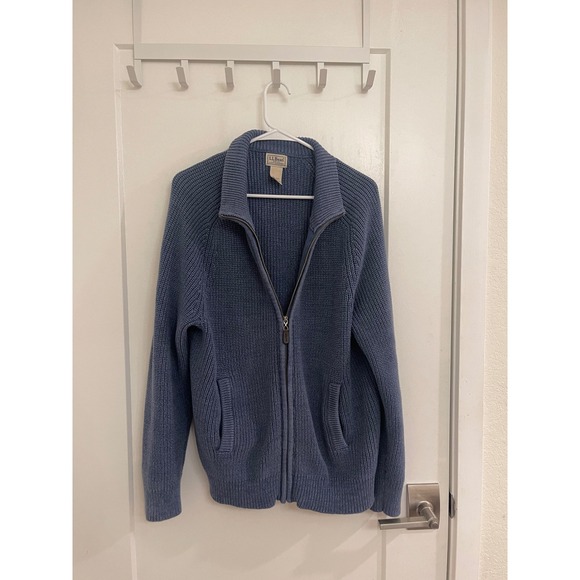 Other - Vintage LL Bean Knit Blue Grandpacore Jacket Cottagecore Cabincore Sailor